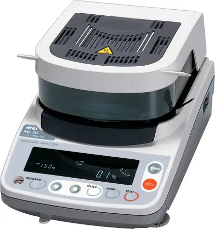 Click Here To Enlarge This Photo Of A&D ML-50 MOISTURE ANALYSER